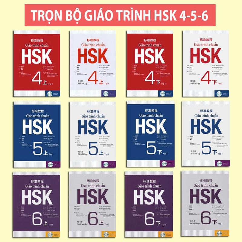 Sách - Giáo Trình Chuẩn HSK 4-5-6 Bản Đen Trắng