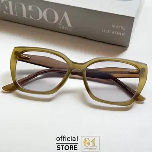 FRAME 5704 - KACAMATA WANITA KEKINIAN MODEL CATE EYE LENSA ANTI RADIASI NORMAL MINUS PLUS DAN PROGRESIF KACAMATA OPTIC PHOTOCROMIC DAN BLUE CROMIC ANTI RADIASI FREE BOX DAN LAP