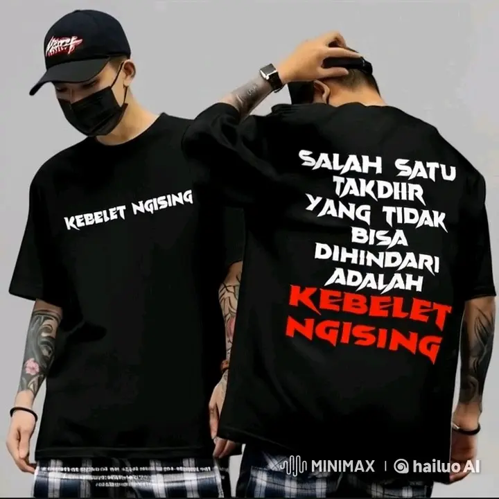 Kaos Kata-Kata Pendek Katun Lembut Sablon Distro Baju - Bajudistro - Wanita, Pria 8