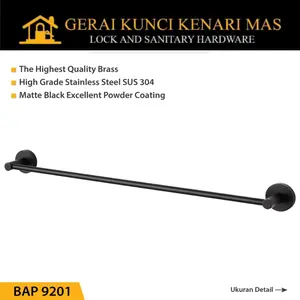 PALOMA BAP 9201 Rak Handuk Baju Kamar Mandi Gantungan Hanger Toilet Dinding