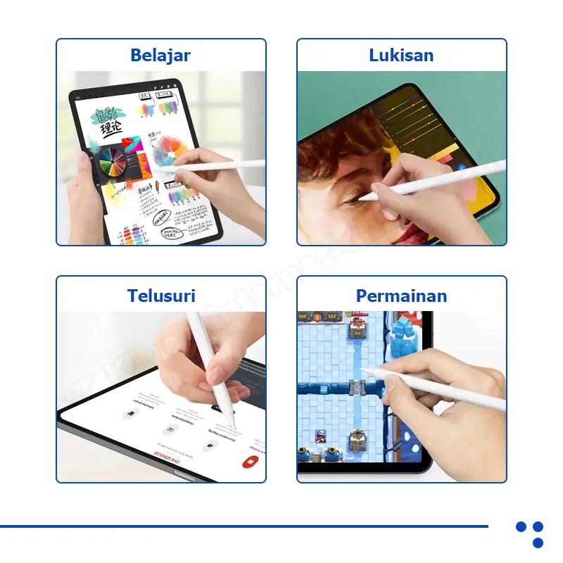 KIVEE Stylus Pen Universal Stylus Pen Universal Kapasitif Multifungsi Layar Sentuh Pena Pensil Gambar Stylus Aktif 3