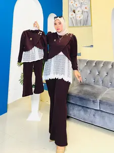 Setelan Wanita Muslim 3in1 AMELIA By NK Original, Baju Dewasa Bisa Couple Ibu dan Anak