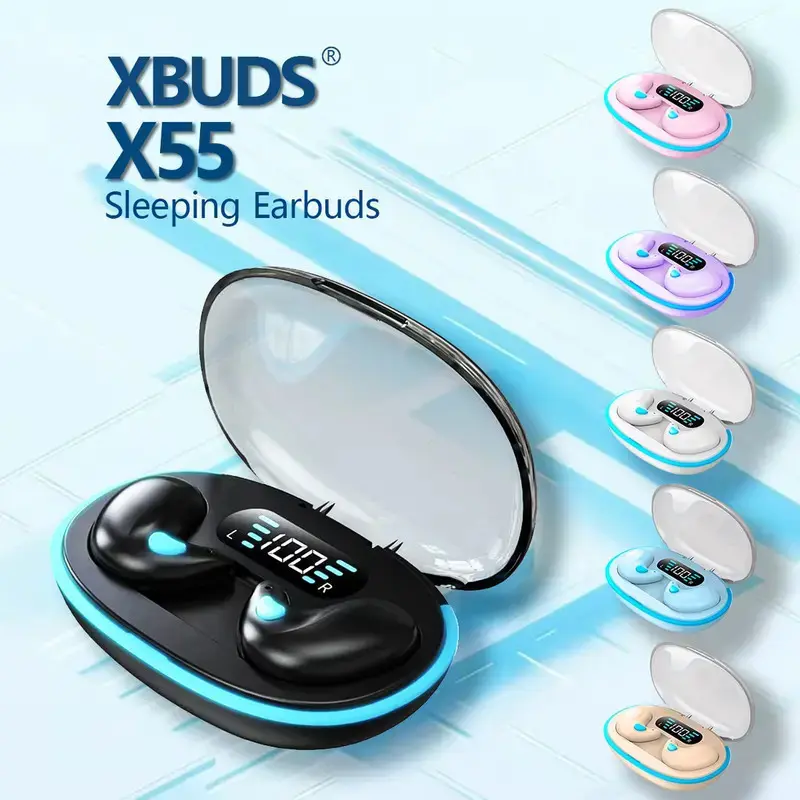 [COD]Headphone X55 E-Sports Headset Bluetooth Gaming Daya Tahan Baterai Super Panjang Peredam Kebisingan Aktif yang Keren