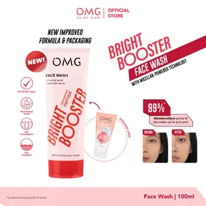 OMG Oh My Glow Bright Booster Face Wash 50ml & 100ml - Untuk Semua Jenis Kulit