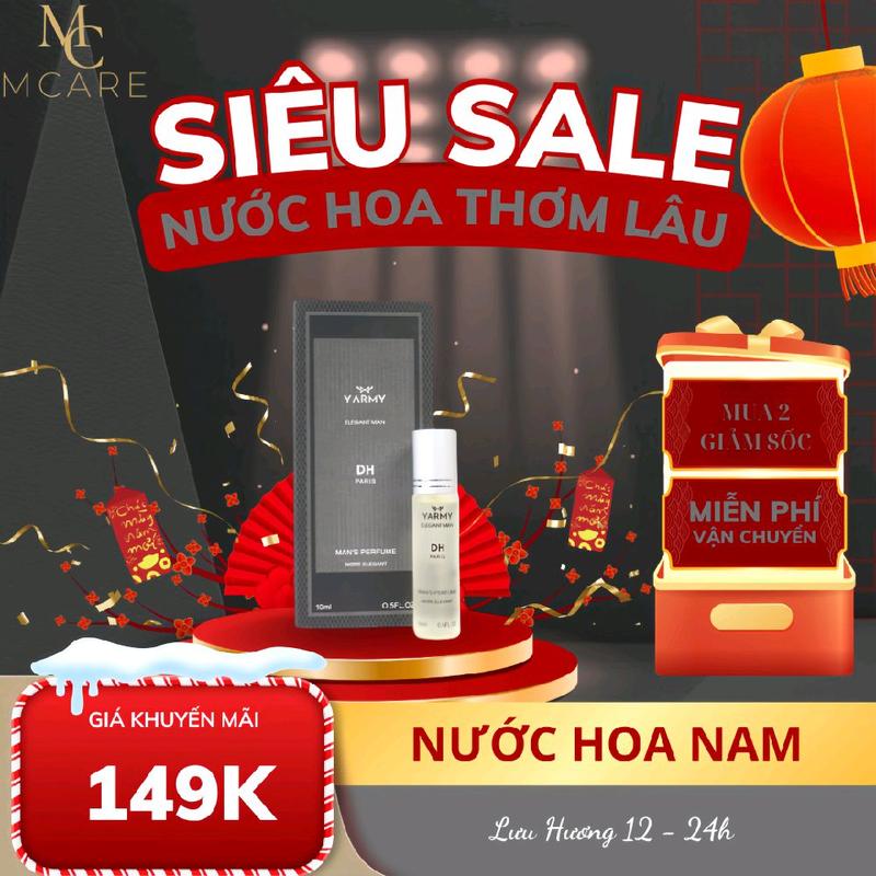 Nước Hoa Nam Thơm Lâu DH PARIS – Chính Hãng MCARE – Lưu Hương 12–24 H