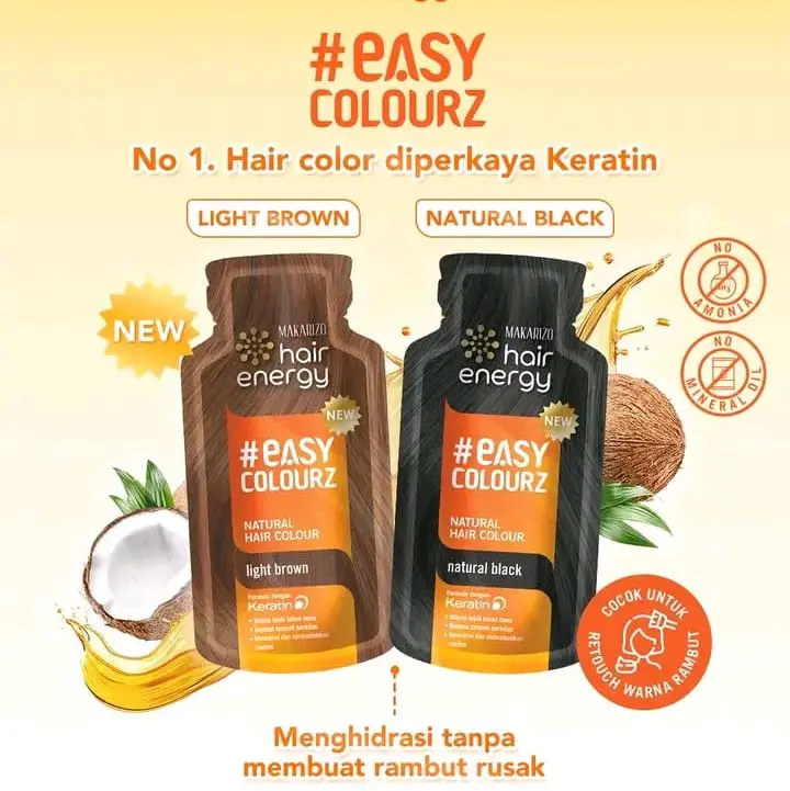 MAKARIZO hair energy #EASYCOLOURZ Natural Hair Colour Series - 13ml