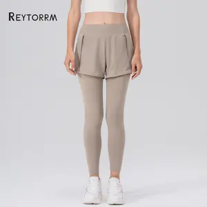 Reytorrm  Yoga Legging Celana Olahraga Wanita High Waist Polos sport