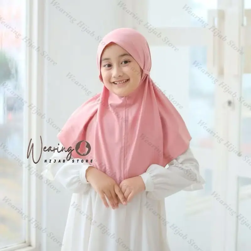 Bergo Maryam Jersey Tali Remaja 4 - 10 Tahun Jilbab Instan Muslim