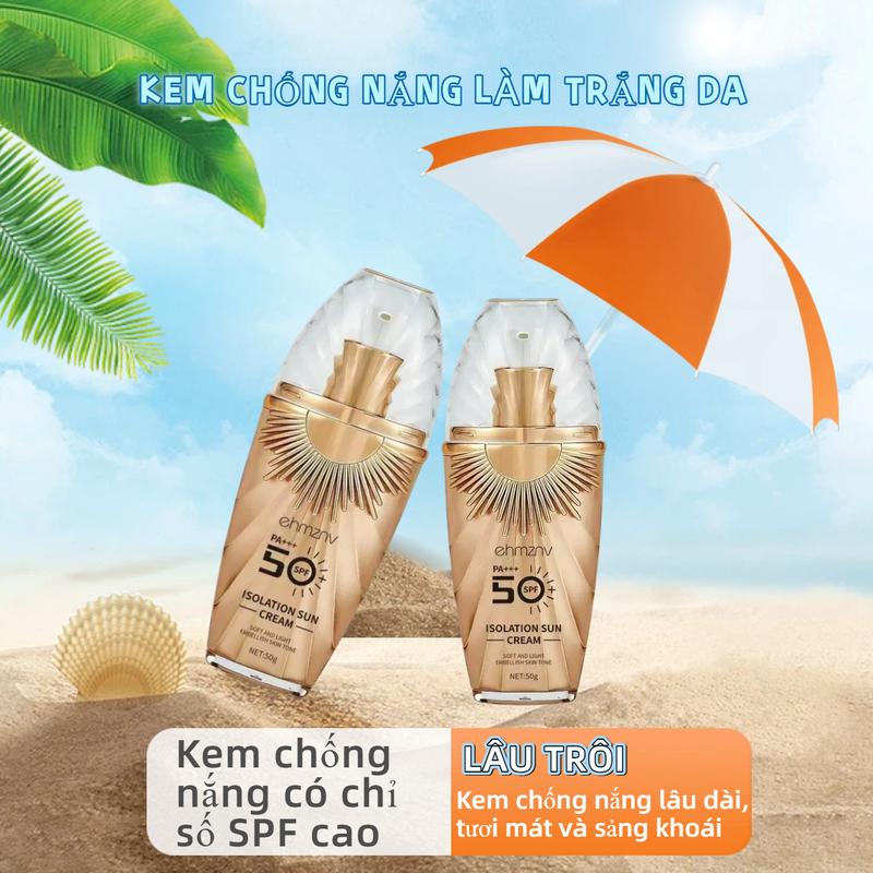 Kem chống nắng dưỡng trắng da SPF50 PA+++ Chống nắng hiệu quả dưỡng ẩm kiềm dầu…