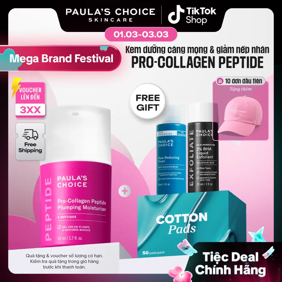 Kem dưỡng ẩm căng mọng và giảm nếp nhăn Paula's Choice Pro-collagen Peptide Plumping Moisturizer 50ml - 1510