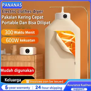 Mesin Pengering Pakaian Portable Pemanas Pengering Pakaian Lipat Listrik Pengering Otomatis Untuk Pakaian Home electric clothes dryer