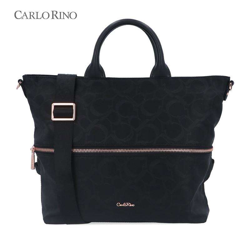 Carlo Rino Black Carlo GEO Nylon Transformable Tote - TikTok Shop Malaysia