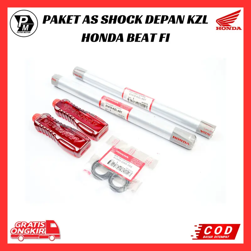 Sok Depan Beat Fi Esp - Paket As Shock Depan KZL Honda Beat Fi Esp - Vario 125 - Scoopy Fi - Spacy 1