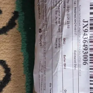 Tikar Karpet Karakter Anak Foam Karpet Santai 1 Sisi Ukuran 120x180 cm