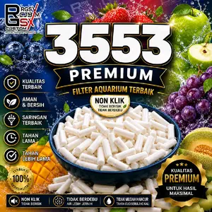 3553 Premium Non Klik Filter Aquarium Air Lebih Jernih Filter Aquarium 3553 Premium Non Klik Anti Debu Media Filter Aquarium 3553 Premium Tahan Lama