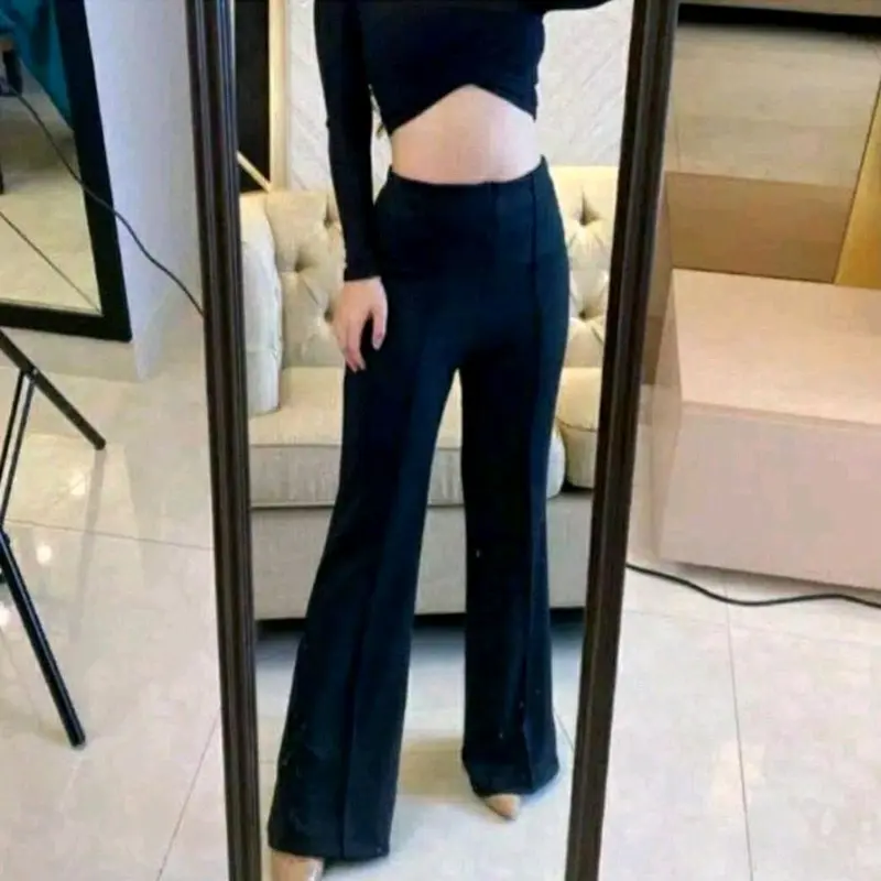 Celana Cutbray Zipper Variasi Cubit // Celana Cutbray Wanita Basic Scuba Premium // Cutbray Zipper Resleting Flare Pant Office Formal 1