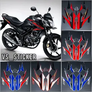 STRIPING STICKER LIST STANDART MOTOR CB150R 2014 MERAH HITAM BIRU PUTIH HIJAU Motorcycle Kendaraan