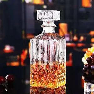 PROMO OEIEN Whisky Decanter Glass Bottle Liquor Scotch Luxury 950ml - EJ50HF