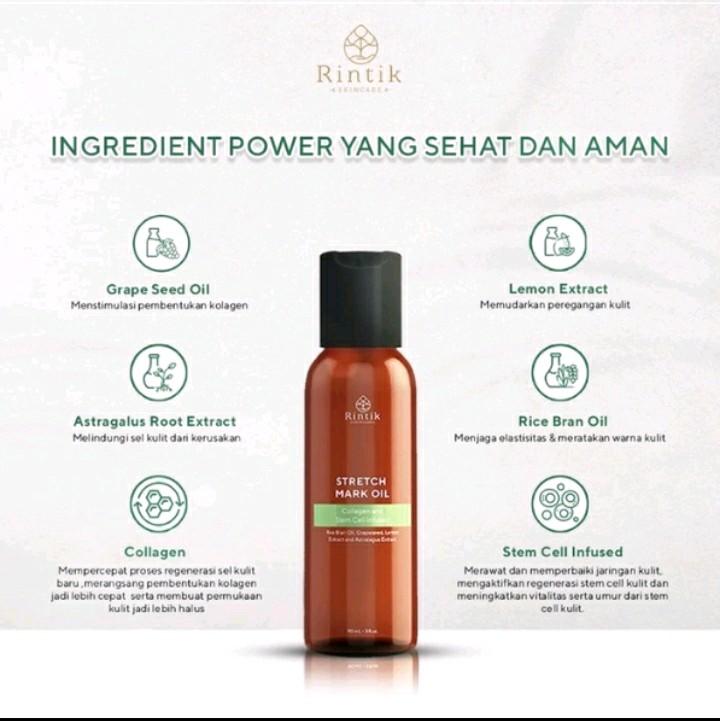 Stretch Mark Selulit Oil By Rintik Skincare Pemudar Stretch Mark 2