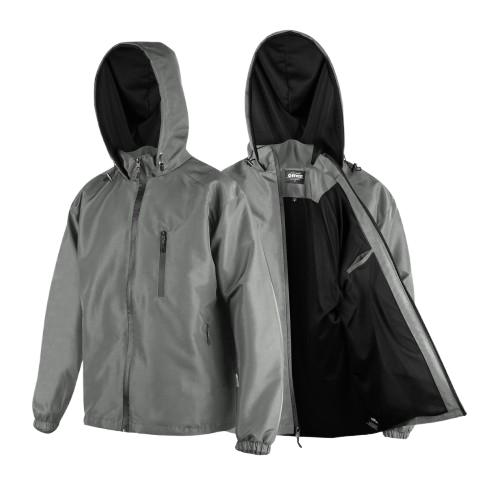 Jaket Parasut Outdoor Waterproof Windbreaker Hiking Anti Air Jaket Gunung Hitam Premium Bahan Berkwalitas 2
