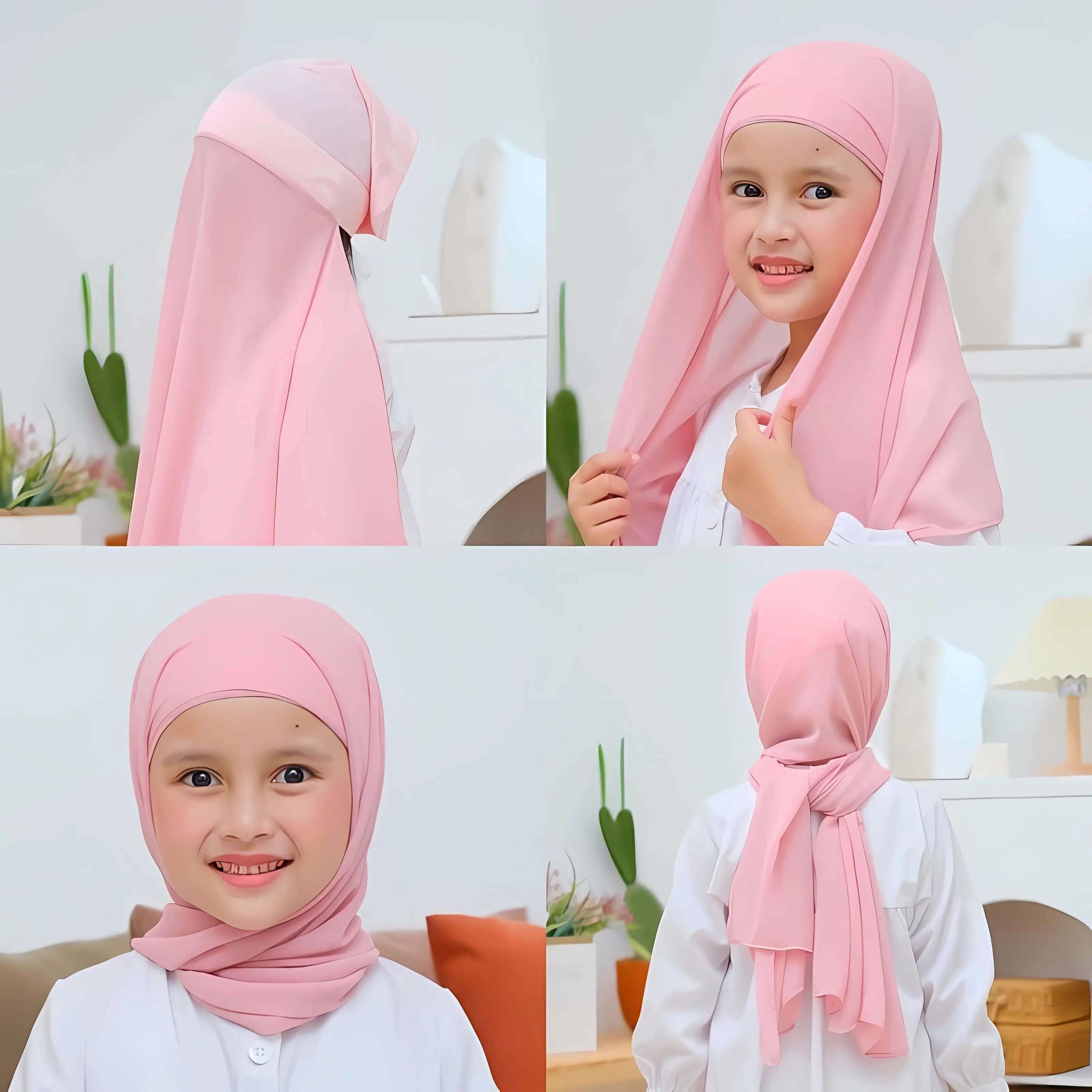 Pashmina Inner Anak 2in1 Babydoll Premium Cantik Ceruty