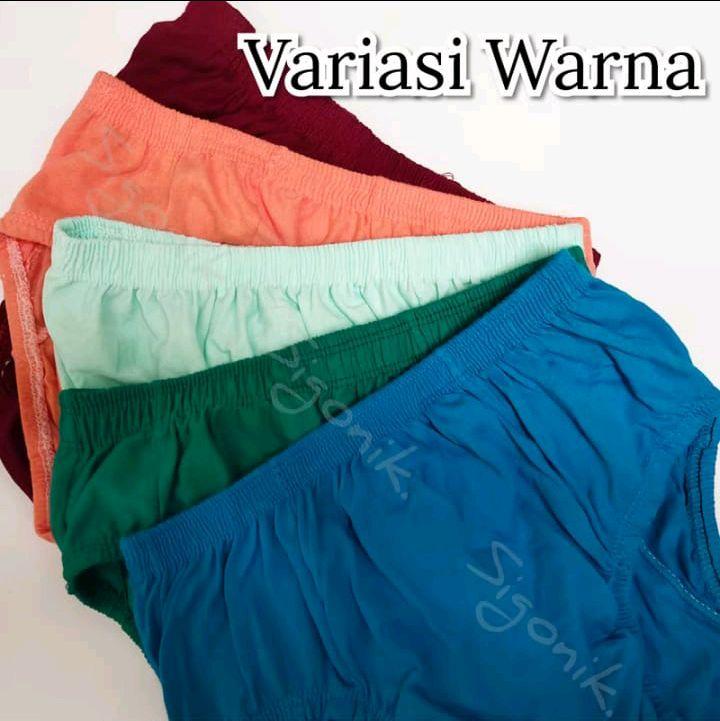 paket hemat isi 12pcs celana dalam segitiga  celana dalam pria dewasa nyaman dipakai bahan katun lembut karet elastis terlaris Boxer Cowok Merah Pendek Motif 3