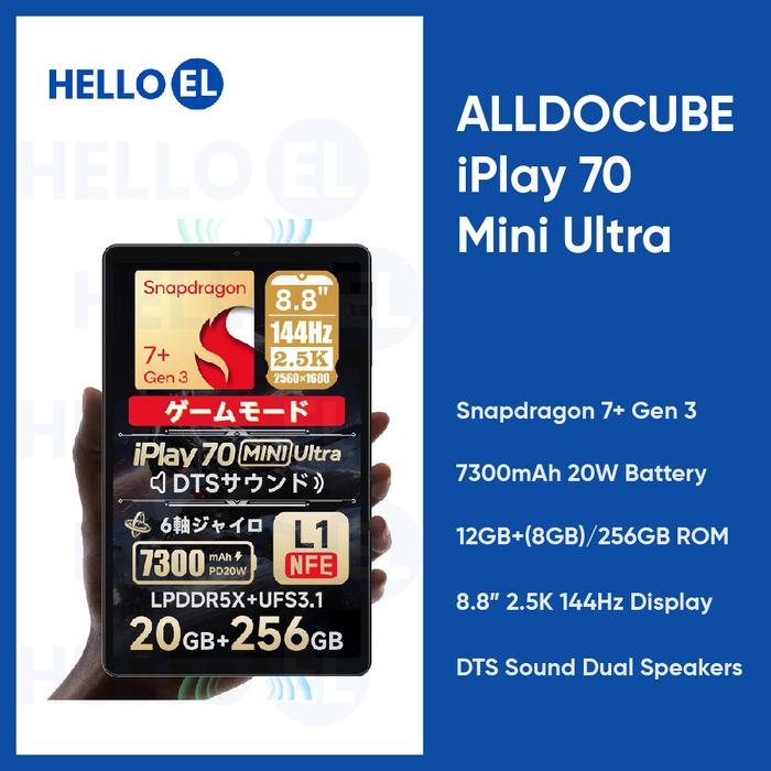 Jual ALLDOCUBE iPlay 70 Mini Ultra Snapdragon 7+ Gen 3 7300mAh 20W