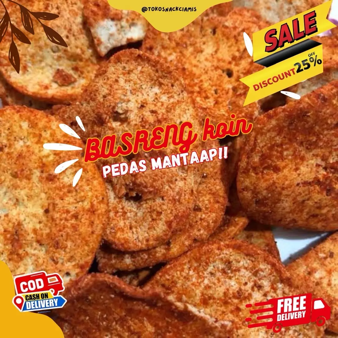 1 KG BASRENG KOIN PEDAS GURIH