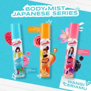 ￼Camellia Japanese Series Body Mist 100ml farqum japan Biru Orange Perawatan