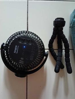 Product Review of Amgras Metafan Ⅲ Pro 6000mAh Stroller Fan Portable fan USB Rechargeable Mini Kipas Handheld Quiet Fan With Flexible Tripod & LED night light from M**y 3