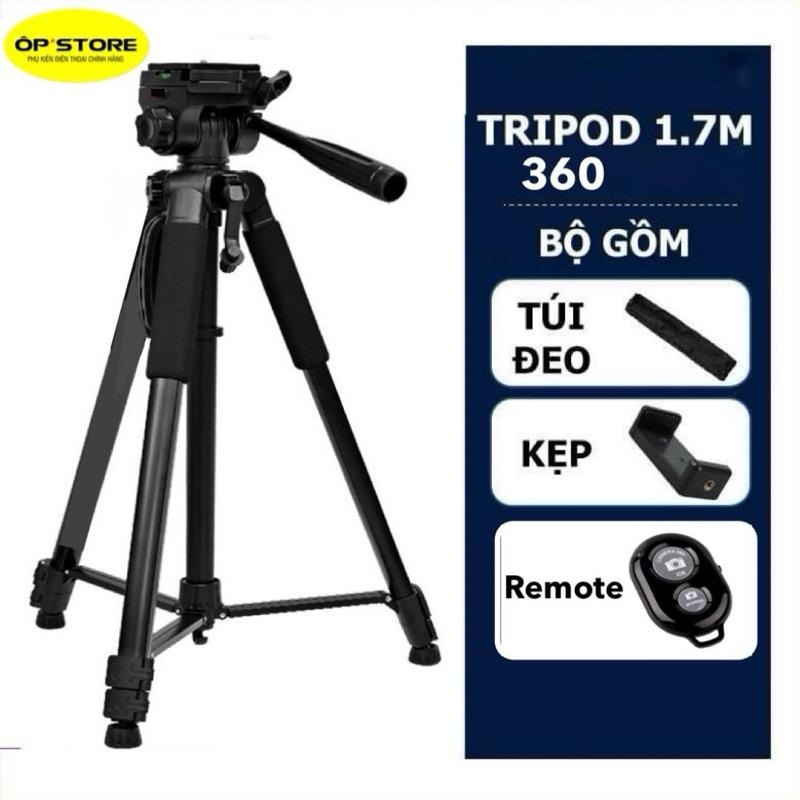 Tripod 360 Cao 1m8 1m7 1m4 Điện Thoại Kiêm Chân Máy Ảnh 360 Độ 3 Chân Đa Năng Điều Chỉnh Cao Thấp Thiết Kế Chắc Chắn Selfie Phụ Kiện xoay tripod