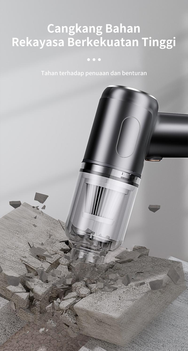 Good Deall Vacum Mini XCQ 02 Kuat 9000pa NirkabelMultifungsi untuk Mobil Sofa & Sudut Rumah Cas 1.5 Jam Pakai 30 Menit Penyedot Debu