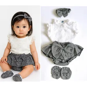 BRIELLE SET Baju Setelan Jumper Kondangan Bandana Sepatu Pergi Lucu Fashion Anak Bayi Perempuan Cewek overall clown cherry clara thalita gmpt sakura mama ichika