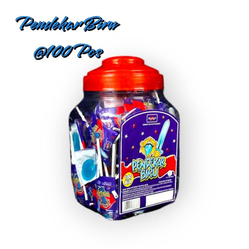Product Introduction of Permen Pendekar biru Toples @100 pcs Candy Food Snacks Makanan 4