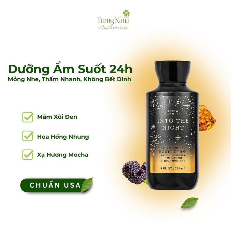 INTO THE NIGHT LOTION 236ML - Sữa dưỡng thể body lotion Dưỡng Body, Làm Đẹp Da Bath Body Works Dành Cho Nữ - Women