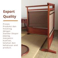 Gambar TSUITATE IGUSA Partisi Pembatas Ruangan Panel Room Divider Kayu Sekat Sketsel - 1 Panel dari Tatami Indonesia Kab. Sidoarjo 4 Tokopedia