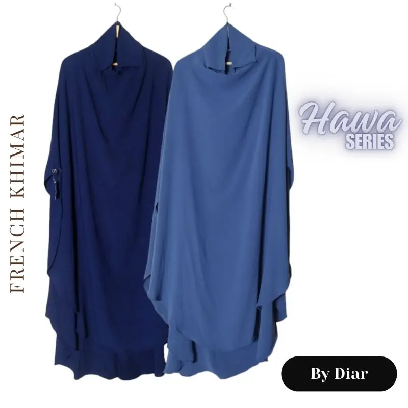 DIAR HAWA SERIES FK- FRENCH KHIMAR INSTAN KARET PREMIUM JUMBO LONG OVAL INSTANT KHIMAR HIJAB JILBAB KERUDUNG SYAR'I BAHAN PREMIUM 5