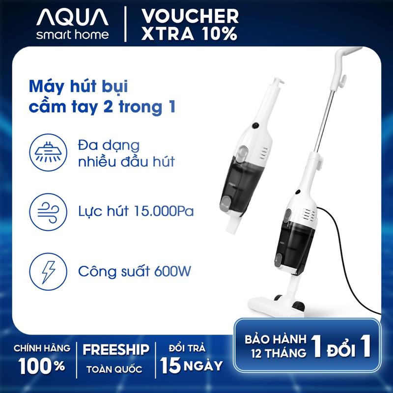 [Độc quyền] Máy hút bụi cầm tay Aqua CCX600R lực hút lốc xoáy 15000Pa, công suất 600W, bộ lọc bụi mịn HEPA - Bảo hành 12 tháng Máy Hút Bụi Hút Bụi, máy hút bụi gia đình