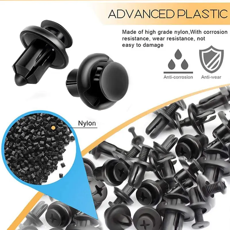 Flexi Rivet Pro - Klip bumper mobil atau baut universal (100pcs) 4