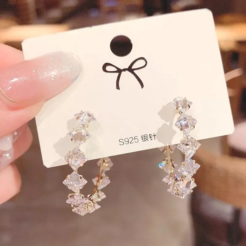 Anting Tindik Korean Fashion Luxury Long Tassel Drop Earrings For Women Trendy Luxury Jewelry Accessories 2