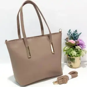 Galifah Tas Wanita Totebag Minxio Kulit PU Sintetis Tebal Resleting Ibu Kerja Kantor Kuliah Tali Selempang & bahu