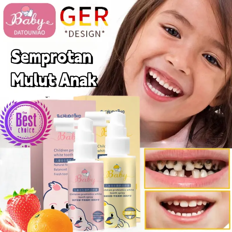 ⭐️ORI⭐️Semprotan Mulut / Vitamin Gigi Anak / Semprotan Pembersih Gigi Putih Anak / Mencegah Gigi Berlubang / Pembersih Gigi / Pembersih Mulut / Semprotan Perawatan Gigi Anak Sehat Dan Segar Dapat Ditelan 40ML