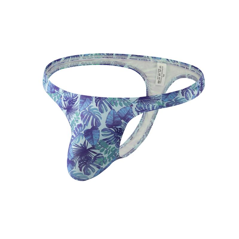 Product Introduction of Breathable Men Thongs Underwear Jockstrap Print Men's Bikini T-back Lingerie Men Innerwear 7