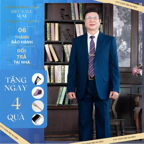 bộ comple - bộ quần áo vest nam trung niên 2 cúc chất vải tuytsi Menswear Pants