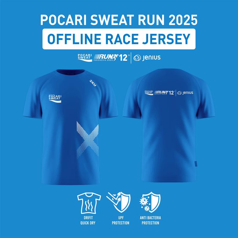 Jersey Pocari Sweat Run 2025 Virtual Run Offline Race Offline Race Jersey XXS