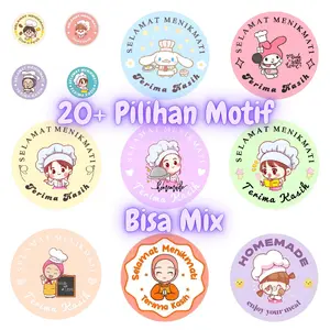 100 pcs Sticker Stiker Selamat Menikmati Thank You Terima Kasih Thankyou Terimakasih Tq Thanks Promo Murah Gratis Ongkir 1 Roll Isi 500 Aesthetic Karakter Lucu Satuan Eceran Lembar Label Ucapan Segel Toples Box Kemasan Homemade Makanan Minuman Cup Gelas