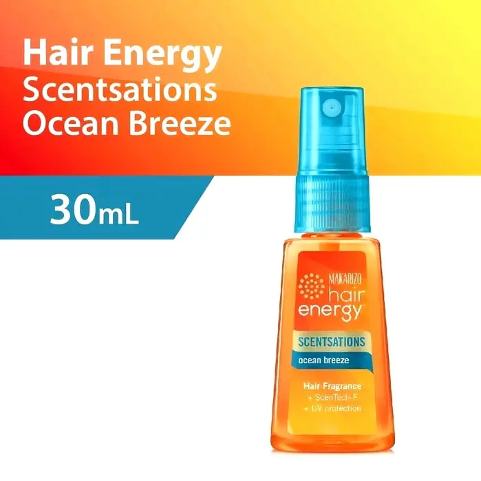 Makarizo Hair Energy Scentsations Hair Parfume Wangi Spray - Parfum Rambut 100ml & 30ml  Bau Bunga Cherry 8
