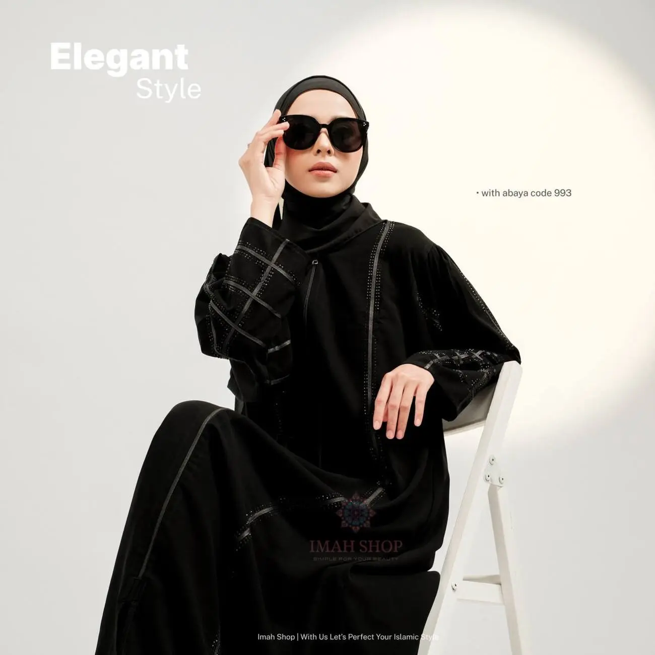 Abaya Hitam Turkey Gamis Syari Muslimah Bahan Jetblack Hitam Kombinasi List Imah Shop Dress Arab Saudi 993