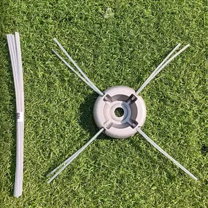 Kepala Potong Rumput Aluminium Tebal Universal Trimmer Head Mesin Potong Rumput Piringan Pemotong Rumput Multifungsi Alat Berkebun Taman Pisau Senar Berkualitas Tinggi Tahan Lama Material Alloy Kokoh Penyiang Gulma Suku Cadang Aksesori DIY Set
