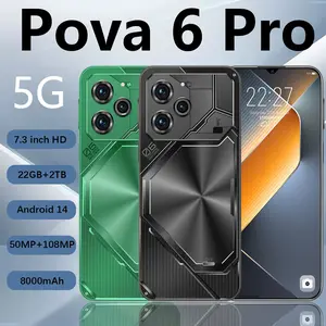 -Handphone Pova 6 Pro Baru Original 7,5 Inci KameraHD 4G/5G RAM 16GB+1TB